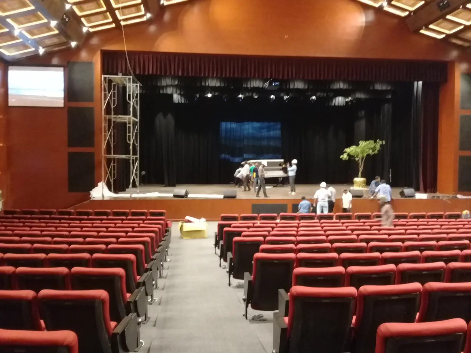 Large Auditorium Stage Curtains — stage curtain project photograph 9