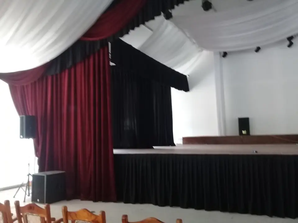 Multipurpose Hall Stage Curtains and Drapery — stage curtain project photograph 2