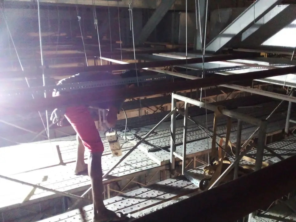 Stage Curtains for a New Auditorium Building — stage curtain project photograph 6