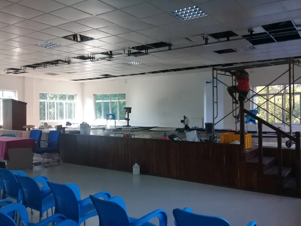 Palindanuwara Pradeshiya Sabha — stage curtain project photograph 2